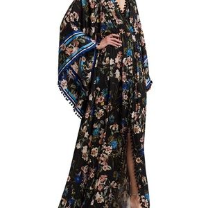Badgley Mischka floral kimono dress